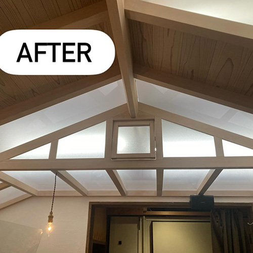 年末の大掃除　年の瀬も迫って参りましたね〜北大路店の遼子です。こないだレジスペースの天井の大掃除をしました。